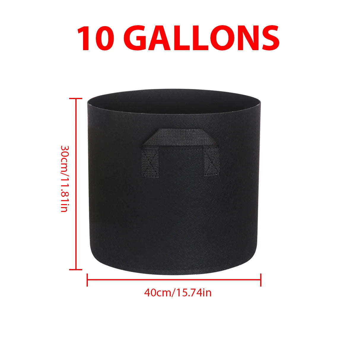 5PCS Felt Grow Bags 5-15 Gallon Potato Fabric Planting Bags Vegetable Strawberry Seedling Bags Breathable Flower Planting Bags