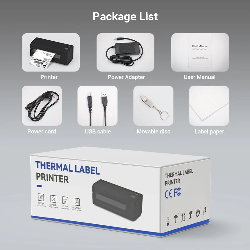 Bluetooth Thermal Shipping Label Printer - Wireless 4x6 inch Portable Label Maker for Various Systems | AlluCanFind
