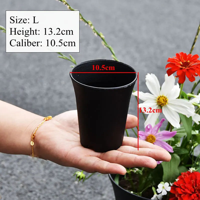 10pcs Thickened Flowerpot High-Waisted Round ,Plant Pot Reusable Succulents Plant Vientiane Basin Home Office Decor Garden Tool