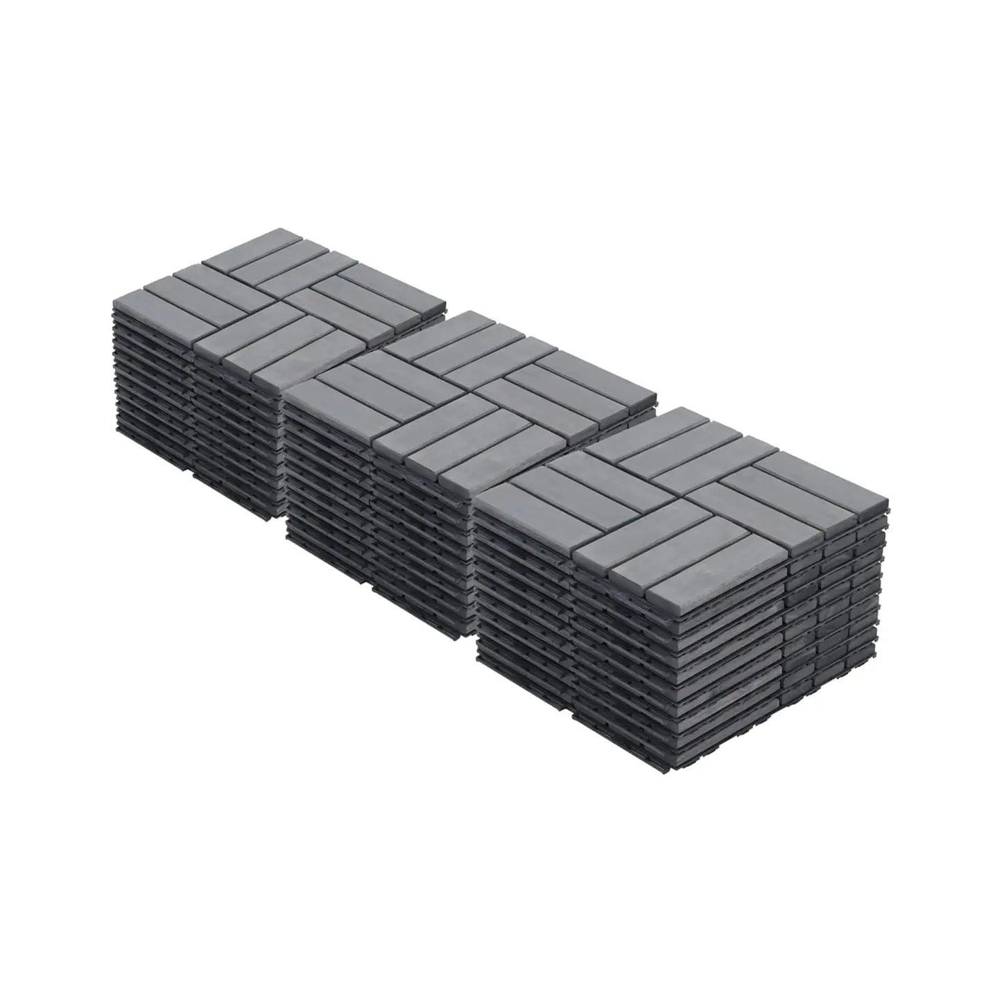 Acacia Wood Interlocking Deck Tiles-Waterproof Outdoor Floor All Weather Use, Patio Floor Decking Tiles for Porch Poolside