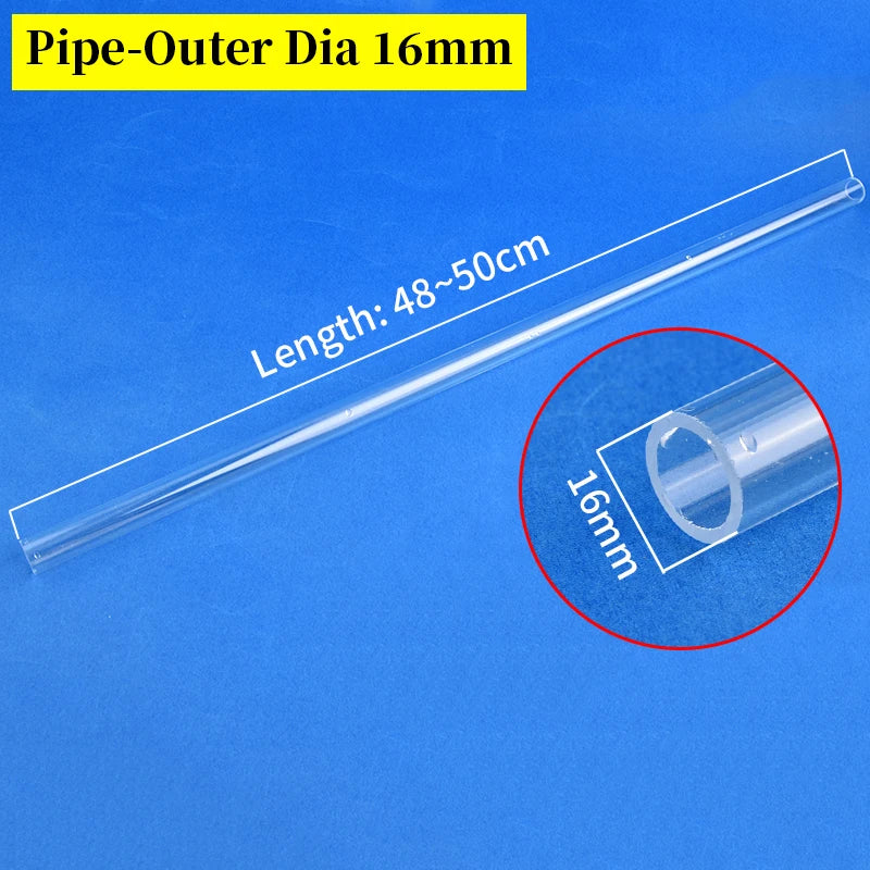 16mm Clear Acrylic Pipe Aquarium Fish Tank 90° Elbow Tee End Plug Connector Plexiglass Water Supply Tube Fittings DIY Connector