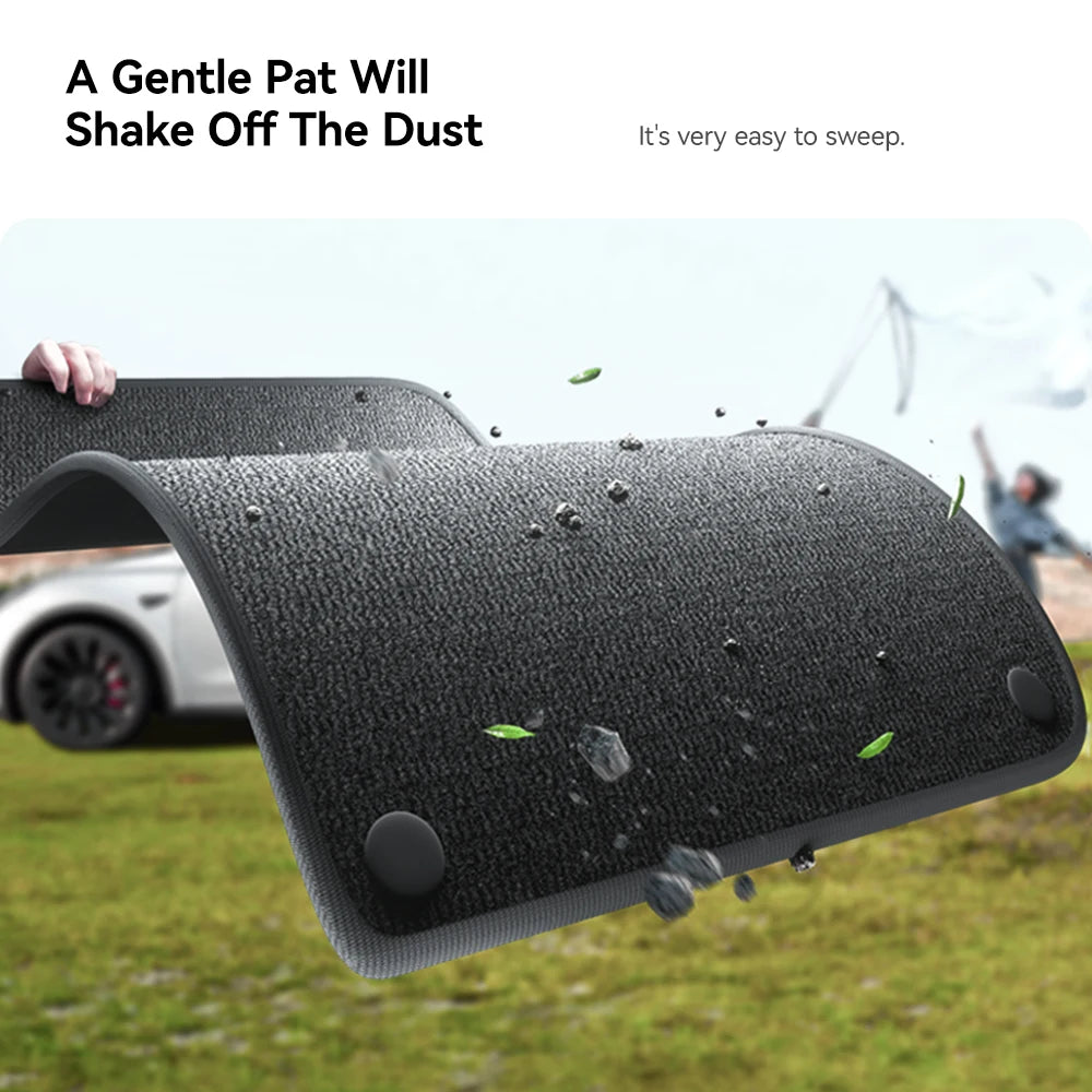 YZ TPE Car Floor Mats for Tesla Model Y Juniper 2025 Luggage Mat Set Four Seasons Waterproof Anti-slip Trunk Mat