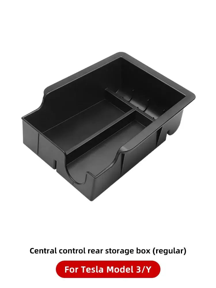 YZ For Tesla Model 3 Medel Y Storage Box Center Armrest Hidden Box Cup Holder Organizer 2023 2022 Car Accessories
