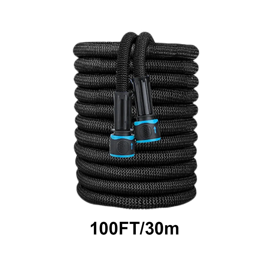 25FT-200FT Expandable Flexible Water Hose Car Wash Hose Water Gun Hose Garden Sprayer Gardening Watering Hose Irrigation Tools