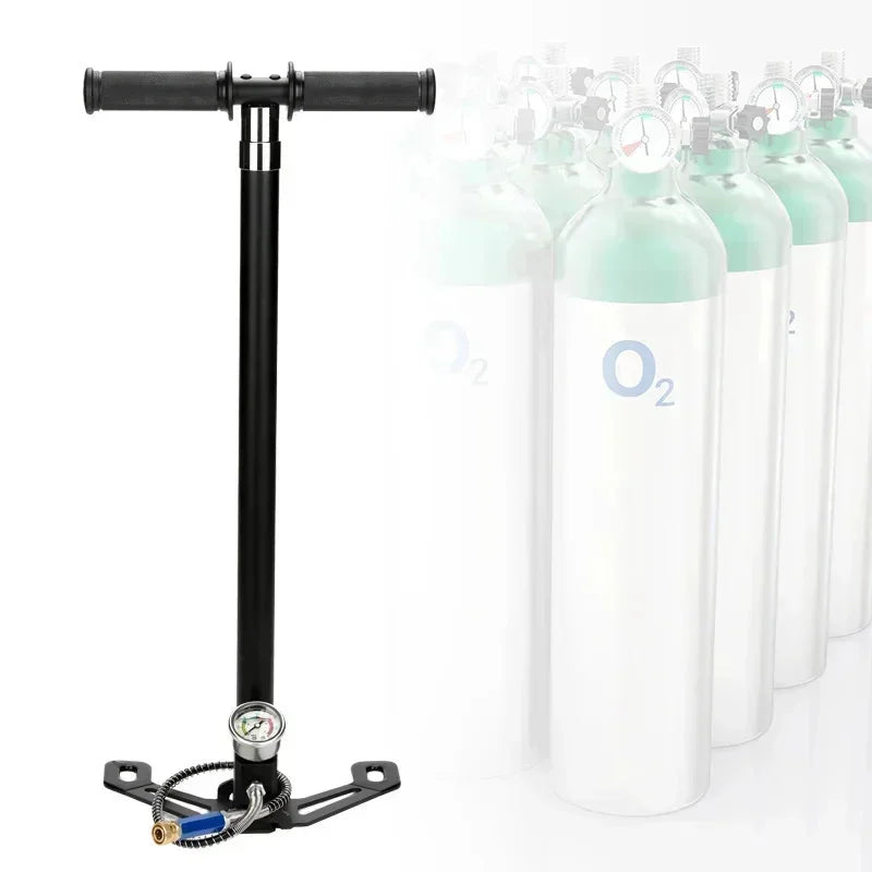 4 Stage High Pressure Air PCP Pump 30mpa 4500psi 300bar For Pcp Hunting Car Bicycle Refilling PCP Compressor