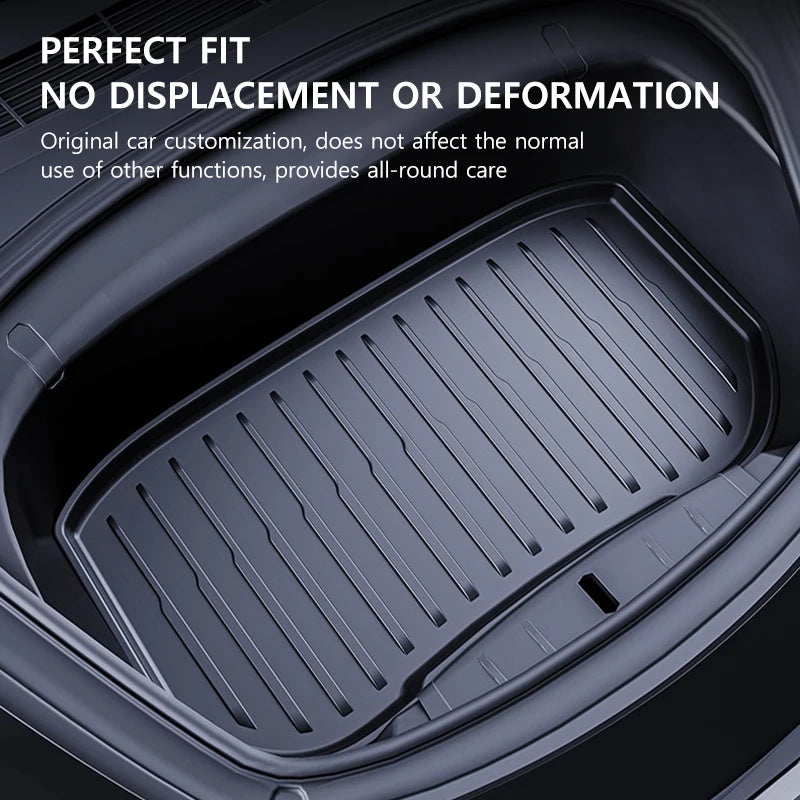 Extended Floor Mats for Tesla Model Y 2025+ Juniper 2025 All-Weather TPE Lengthen and Widen Waterproof Non-Slip Cargo Liners