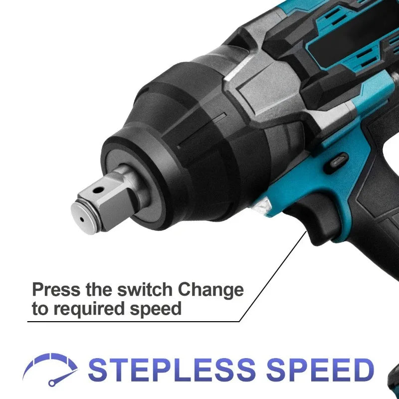 3100N.M High Torque Brushless Electric Impact Wrench 3/4 Inch Cordless Electric Wrench Power Tools for Makita 18V Battery