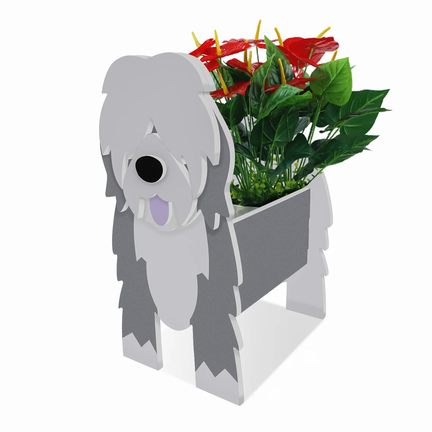 Garden Flower Pot Dog Shape Planter Shiba inu Mastiff Cain Terrier Havanese Vase Pots DIY PVC Garden FlowerPots Home Decor