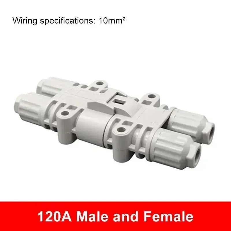 120A 1200V Waterproof Male Female Connector 10mm2 Big Current Parking Air Conditioner Plug Electric Forklift Generator Connector