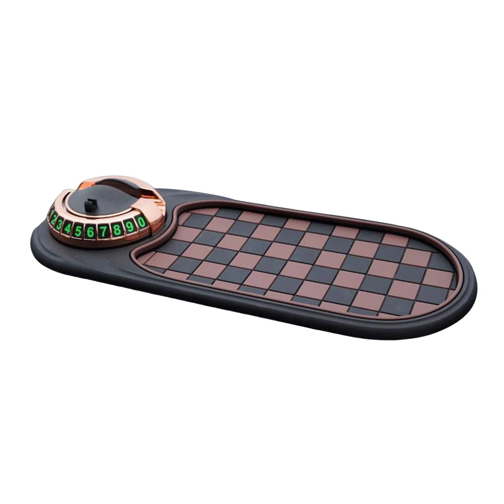 Car Anti-Slip Mat Car Dash Grip Pad with Temporary Parking Numbe 360 D