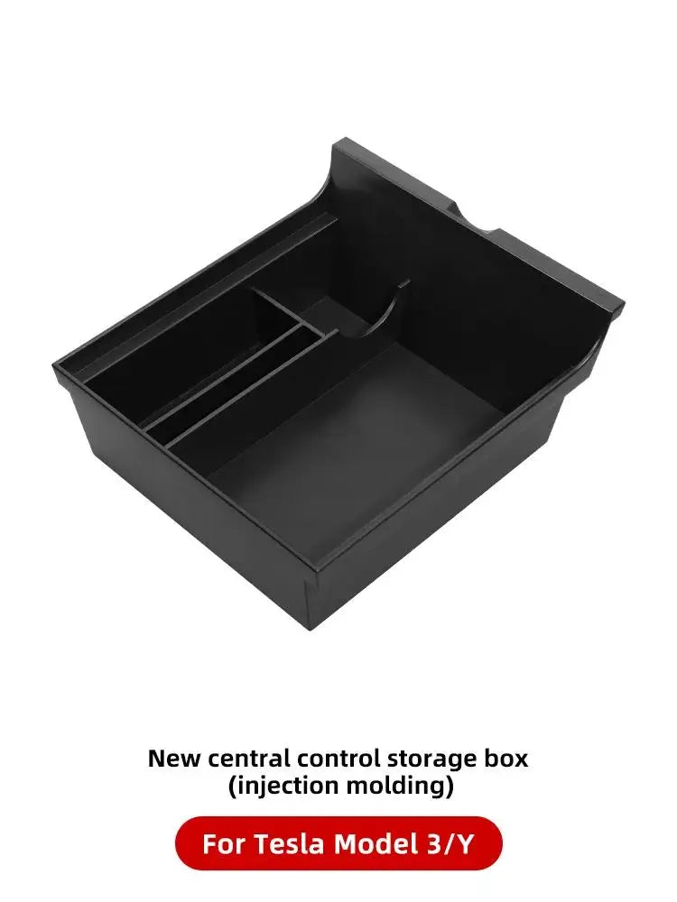 YZ For Tesla Model 3 Medel Y Storage Box Center Armrest Hidden Box Cup Holder Organizer 2023 2022 Car Accessories