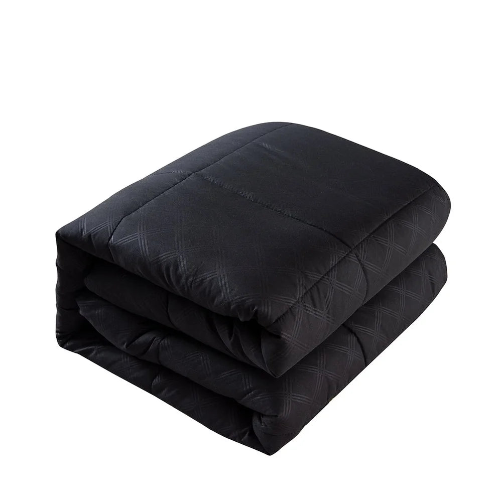 10 Piece Queen Size Bed in a Bag Comforter Set Soft Microfiber Bedding Set Elegant Plaid Pattern Decorative Pillows All Season