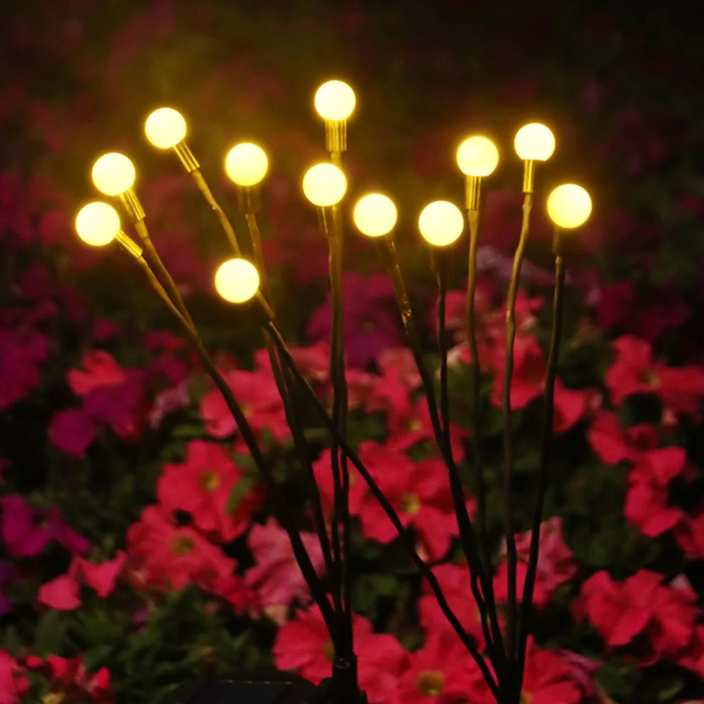 Solar Lights Outdoor LED Garden Light Solar Firefly Light Garden Decor Solar Lawn Lamp For Garden Yard Decor