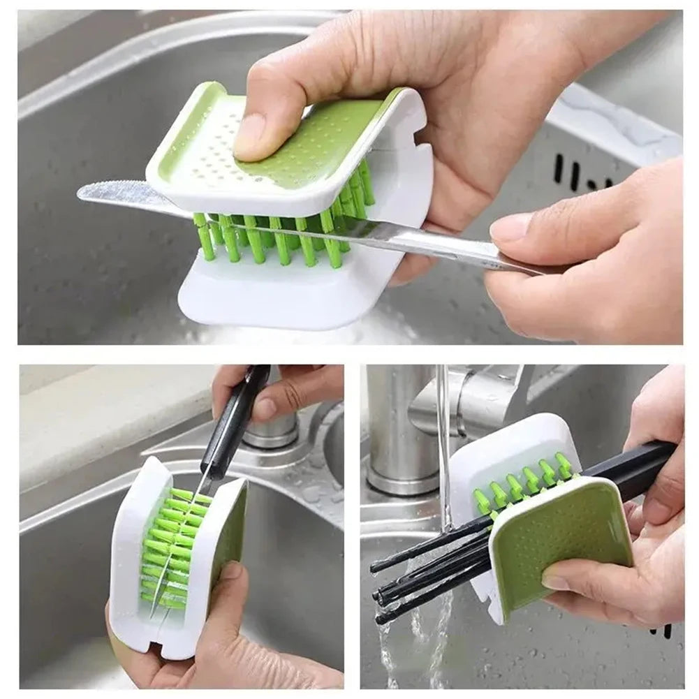 Car Interior Seat Belt Cleaning Special Tool Double Sided U Type Foldi
