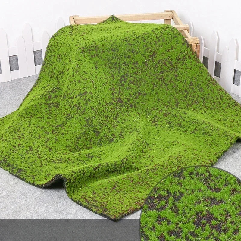 Artificial Turf Moss Wall Synthetic Grassland Fake Faux Grass Simulation Muscu Grass Decor Outdoor Decoration Garden Accessories