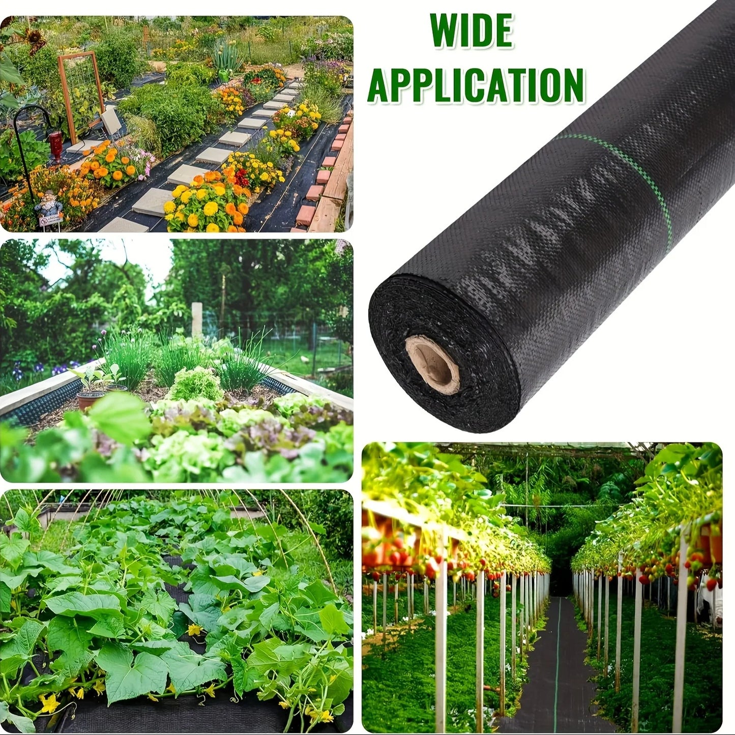 Agricultural Anti Grass Cloth PP Garden Weed Barrier Fabric Permeable Anti-Weed Mesh Geotextile Greenhouse Weeding Mat