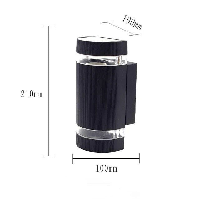 E27/GU10 Outdoor Lights Lighting Wall Light Waterproof Up Down Aluminum Garden Light Double Head Wall Lamp Corridor Lighting