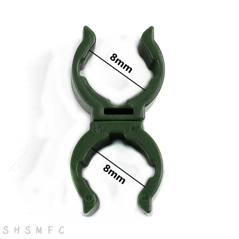 2-20PCS 8/11/16/20mm 360 Rotation Pipe Clamp Garden Irrigation Fittings Fixed U-type Clip Clamp Strap Aquarium Accessories