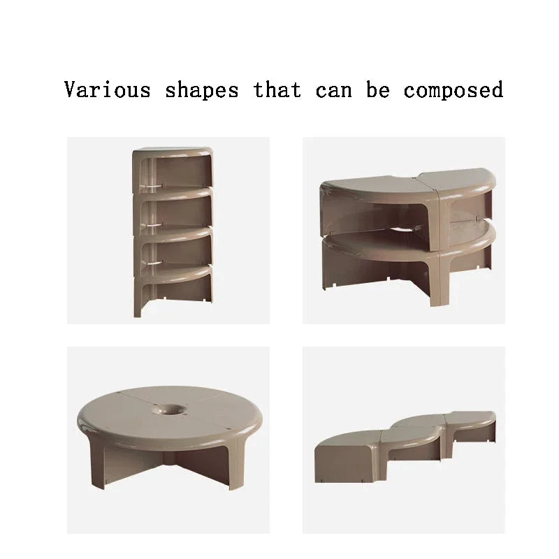 Nordic Living Room Coffee Table Creative Combination Splicing Round Coffee Table Multi-functional Home Living Room Furniture