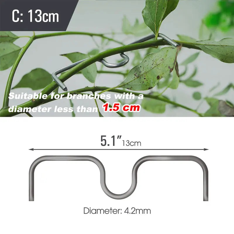 30/50Pcs 4 Size Reusable Branch Limb Spreader Garden Yard Trees Branches Fixator Strong Fruit Tree Support Holder Vine Trainers
