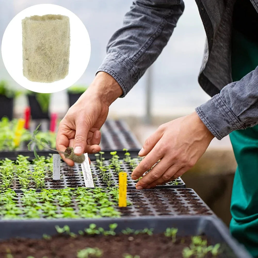 Seedling Grow Plug Sponge Block Starter Stonewool Planting Cubes Soilless Hydroponics Cuttings Garden Plants Propagation Tools