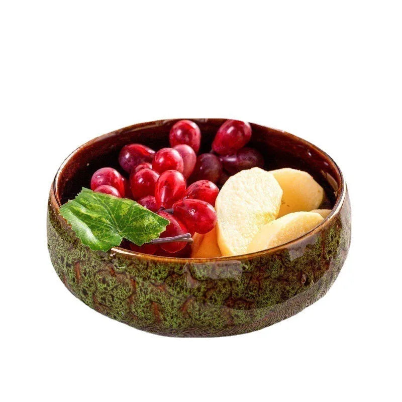 Lotus Planter Ceramic Glazed Bowl-Water Garden Planter for Lotus Water Lily&Aquatic Plants Leak-Proof Indoor/Outdoor Decor