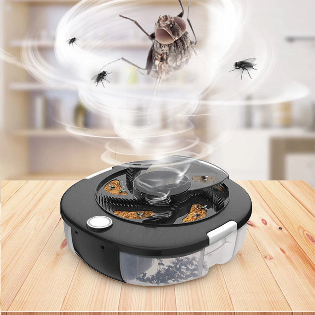 Safety Pest Catcher USB Rechargeable Automatic Pest Catcher Household Home Kitchen Flytrap Quiet Removable Insect Pest Catcher