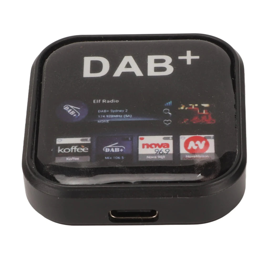 Car Radio DAB+ Amplified Antenna Adapter DAB+ Radio Receiver Car Portable Digital Radio Receiver Adapter for Android Navigator