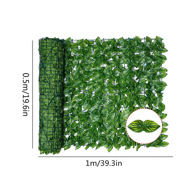 Artificial Leaf Privacy Fence Roll Wall Landscaping Fence Privacy Fence Screen Outdoor Garden Backyard Balcony Fence Privacy