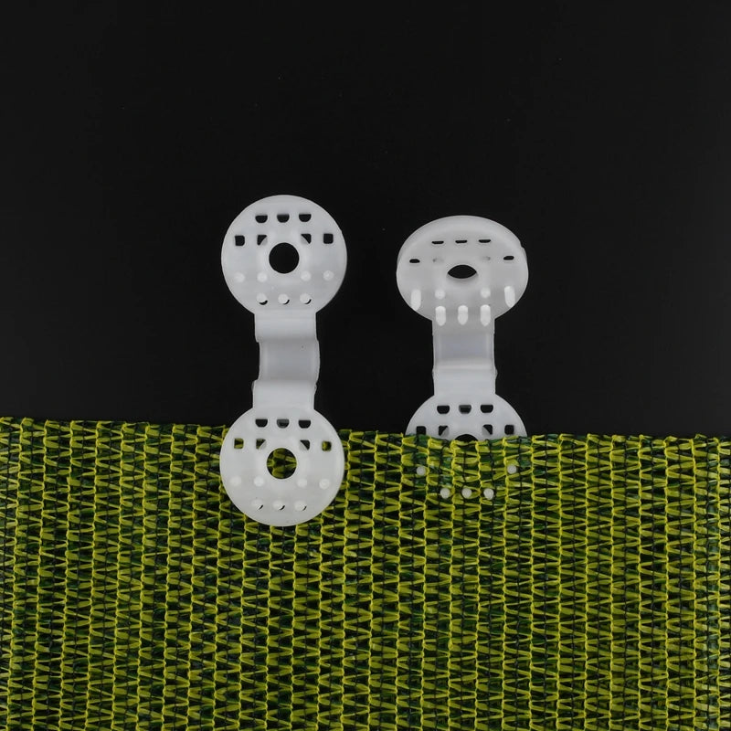 2-100Pcs Plastic Sunshade Net Clip Grommet Fence Netting Installation Hook Garden Tools Greenhouse Shade Cloth Fix Clamp
