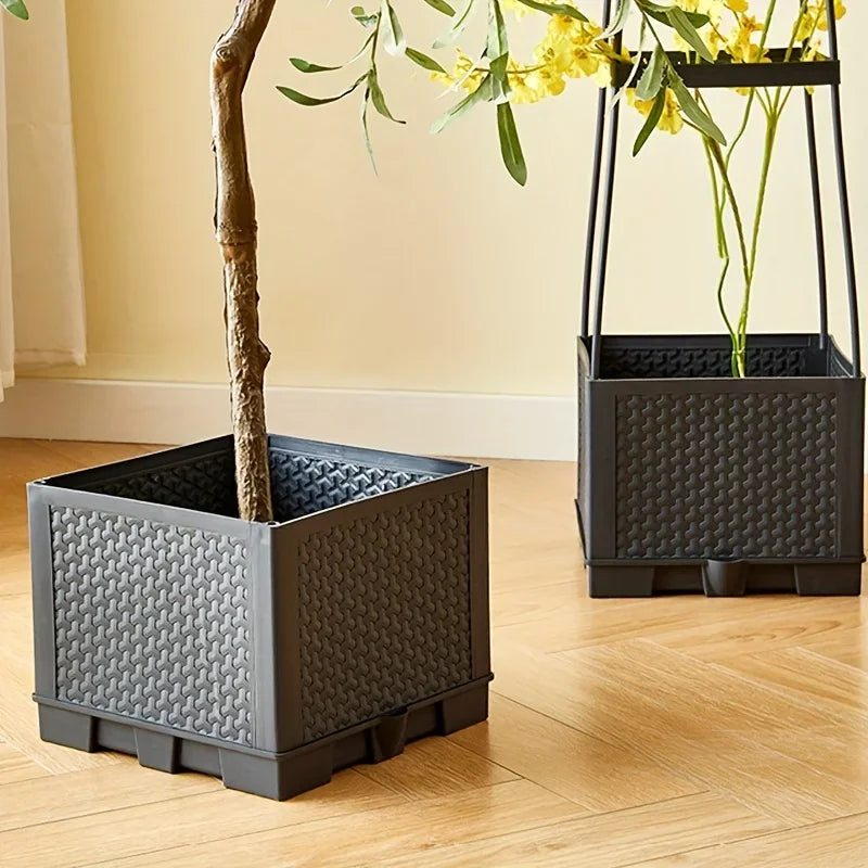 Tomato tower with self watering planting box and trellis - for climbing plants, indoor and outdoor garden support 1 set