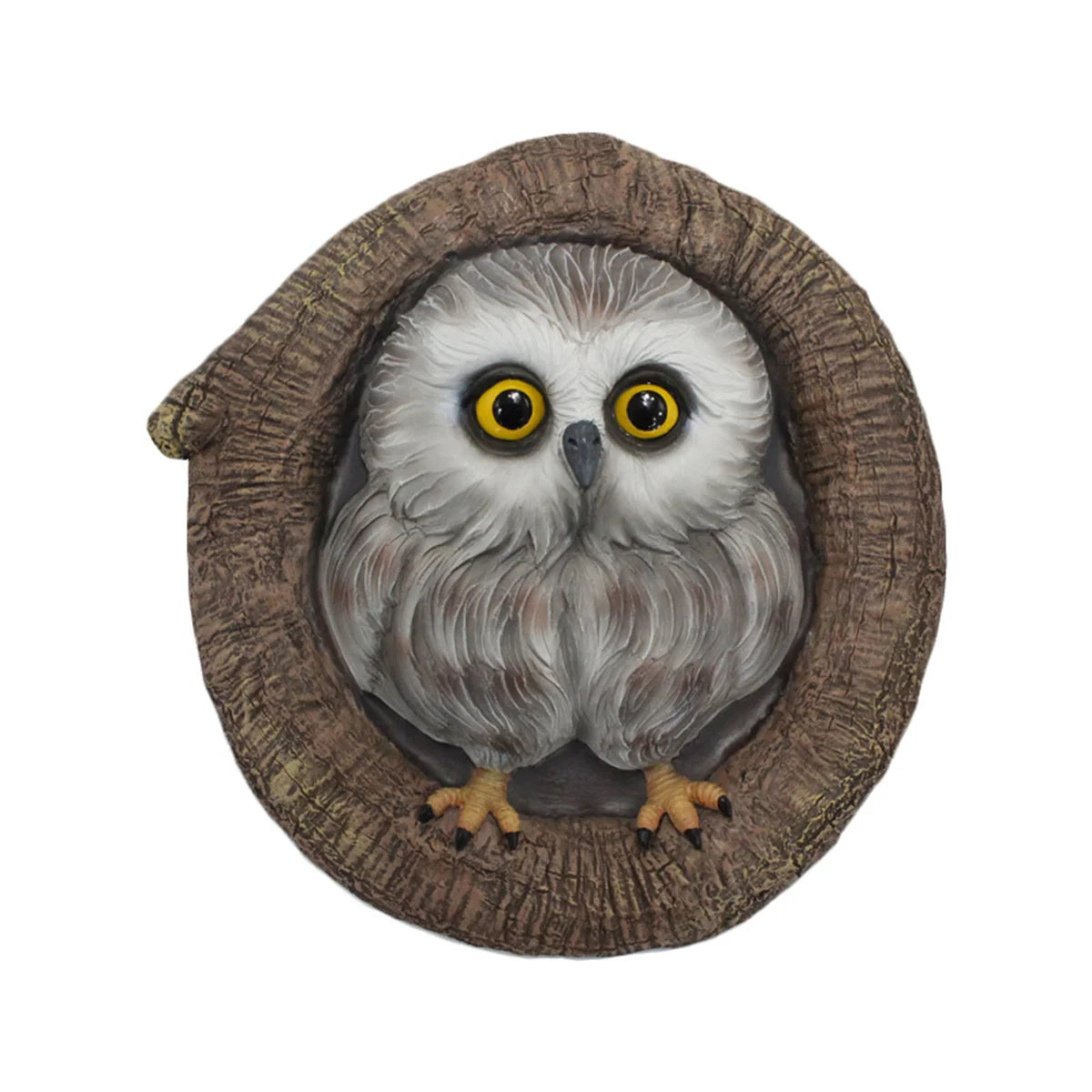 1pc Owl Tree hole Hugger tree decor,Garden Statues Owl,Nature Country Art Owl Figurine for Indoor Outdoor Yard Tree Decorations,