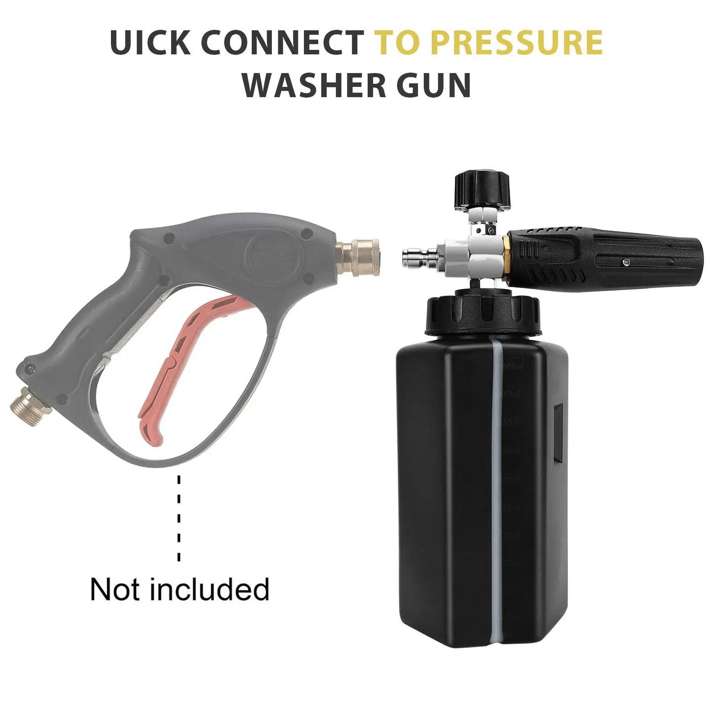 New Car Pressure Washer 1000ML Snow Foam Generator Lance Foam Cannon C