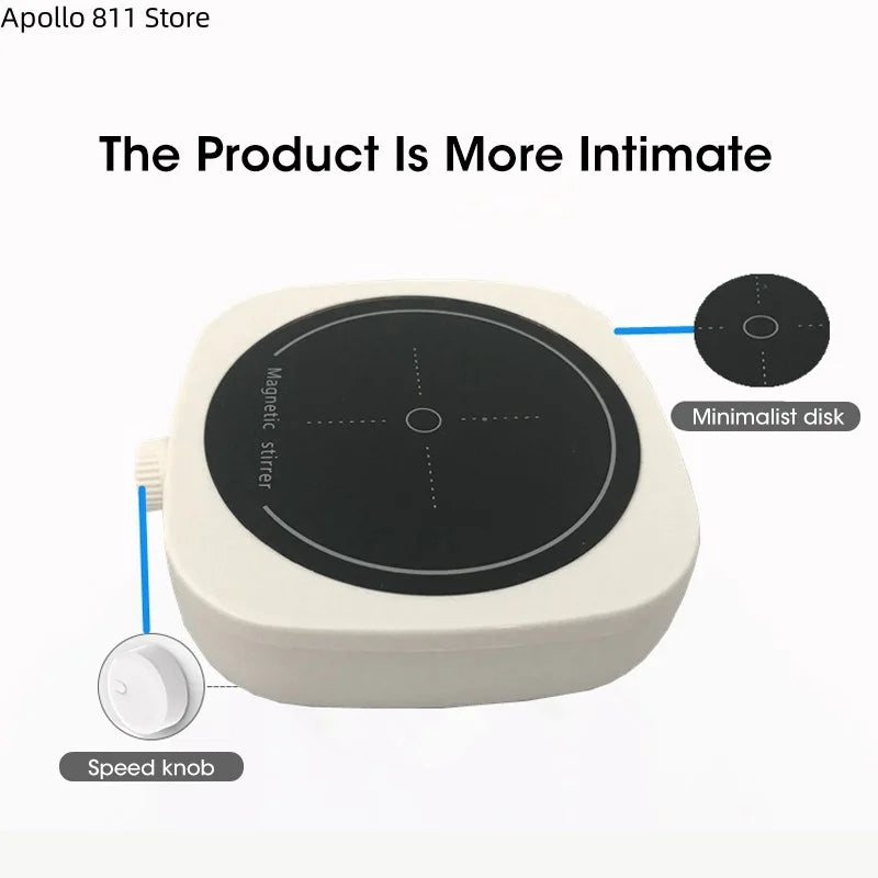 Magnetic Stirrer Kitchen Liquid Mixing Mini Laboratory Stirrer Portable Mixing Stick Mixing Board 1L 4000 RPM For Laboratories