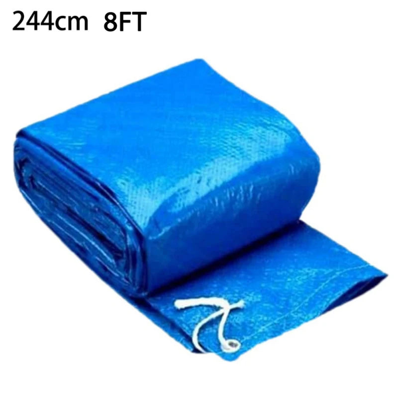 Swimming Pool Cover Round Summer Waterproof Pool Tub Dustproof Covers Outdoor Garden PE Film Blanket Accessory Pool Cover