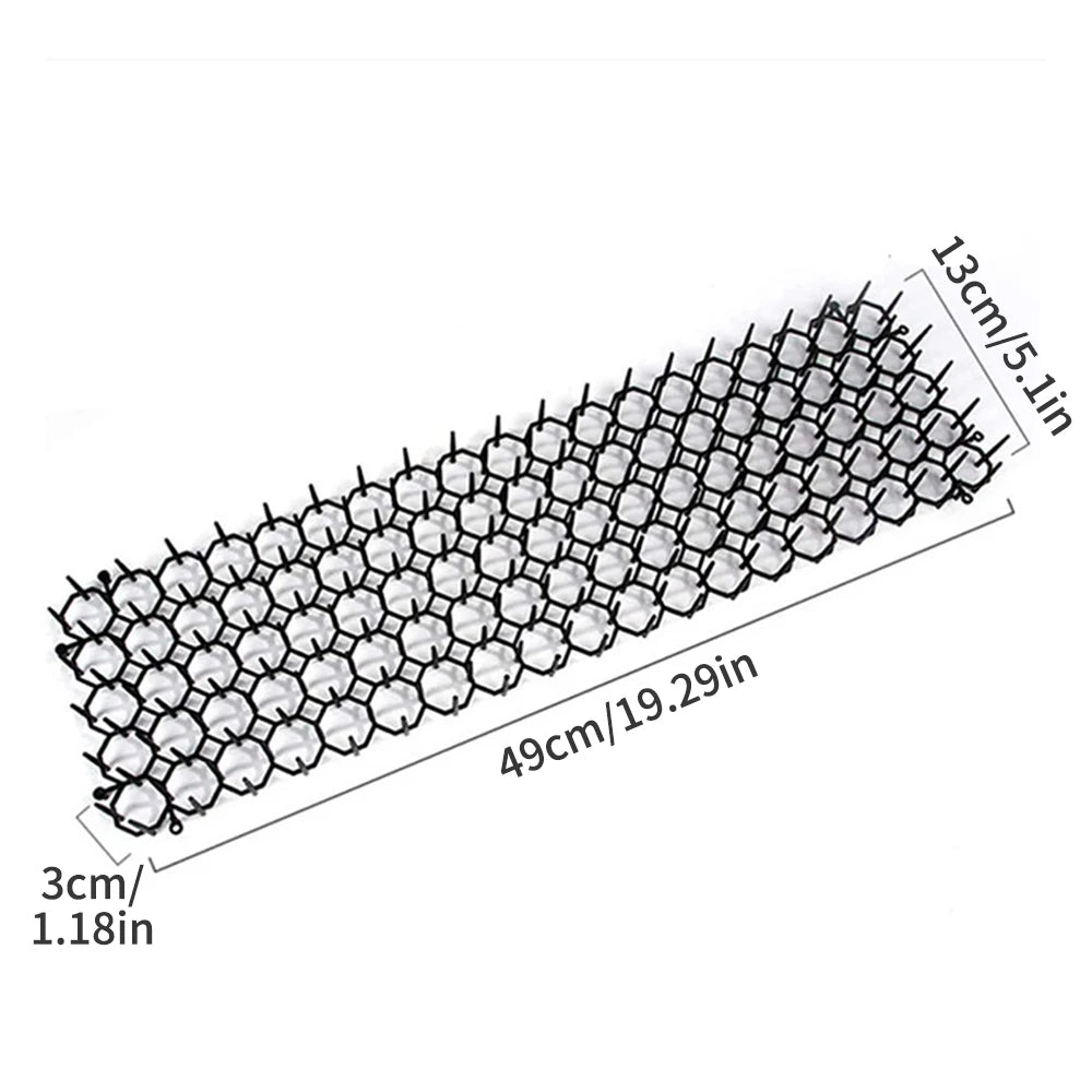 6/10Pcs Garden Prickle Strip Dig Stop Cat Repellent Deterrent Mat Anti-cat Prickle Strips Keep Cat Away Digging Climbing Spike