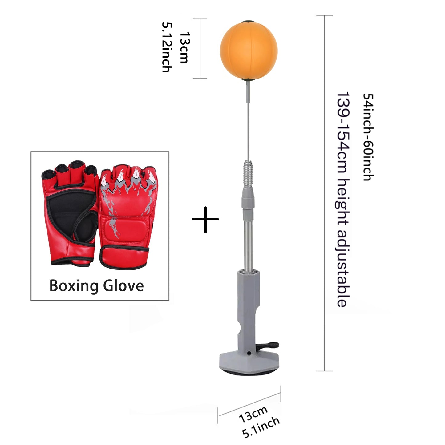 Lightweight Home Boxing Speed Bag - Suction Cup Reflex Bag