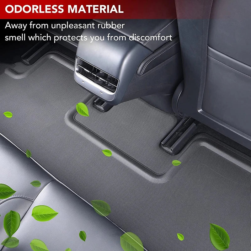 NovaAcc For Tesla Floor Mats Model Y 2017-2024 Model 3 2021 to 2024 Highland All Weather Trunk Mats Floor Liner Car Accessories