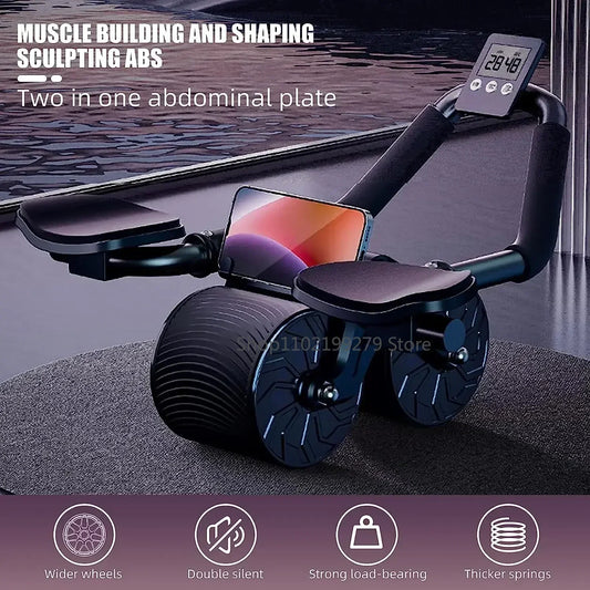 AB Roller Wheel Automatic Rebound Abdominal Muscle Training Push-up Abdominal Roll Elbow Flat Plate Home Fitness Exercise