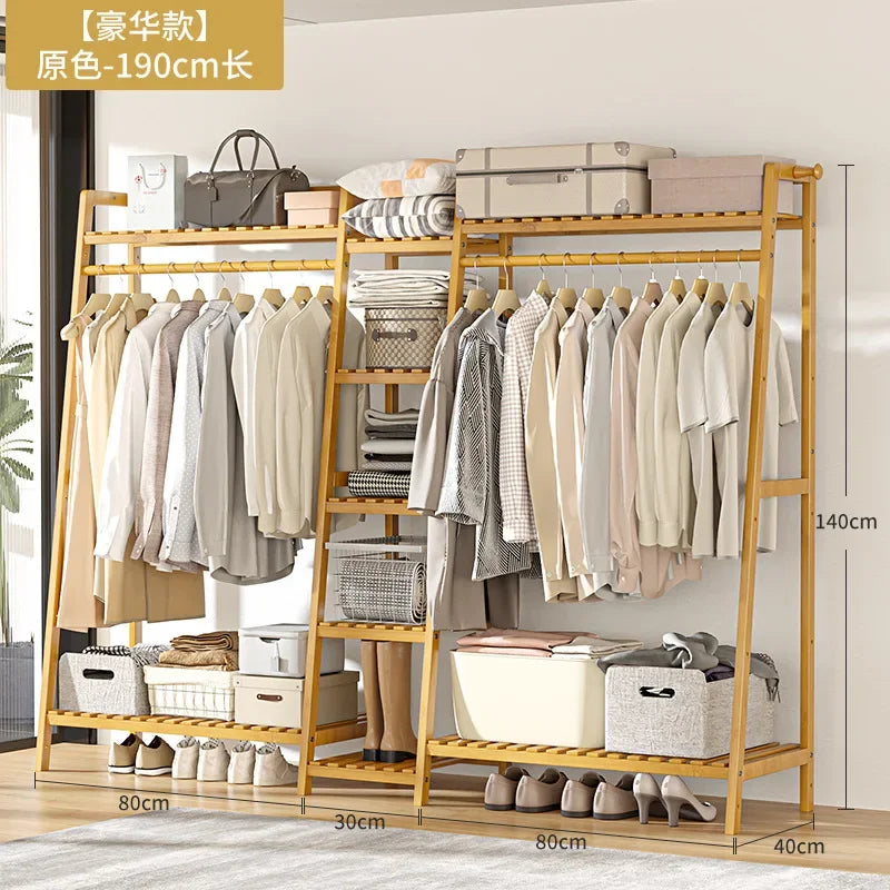 Movable Clothes Hanger Coats Clothing Rack Shelfs Home Furniture Room Shelves Closet Closet Shoe Organizer Jingle Bells Sofa