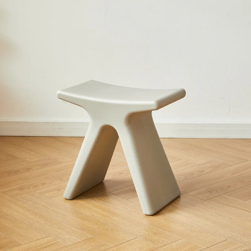 Wuli Nordic Household Shoe Changing Stool Creative Small Bench Modern Minimalist Small Stool Low Stool Special-shaped Stool 2024