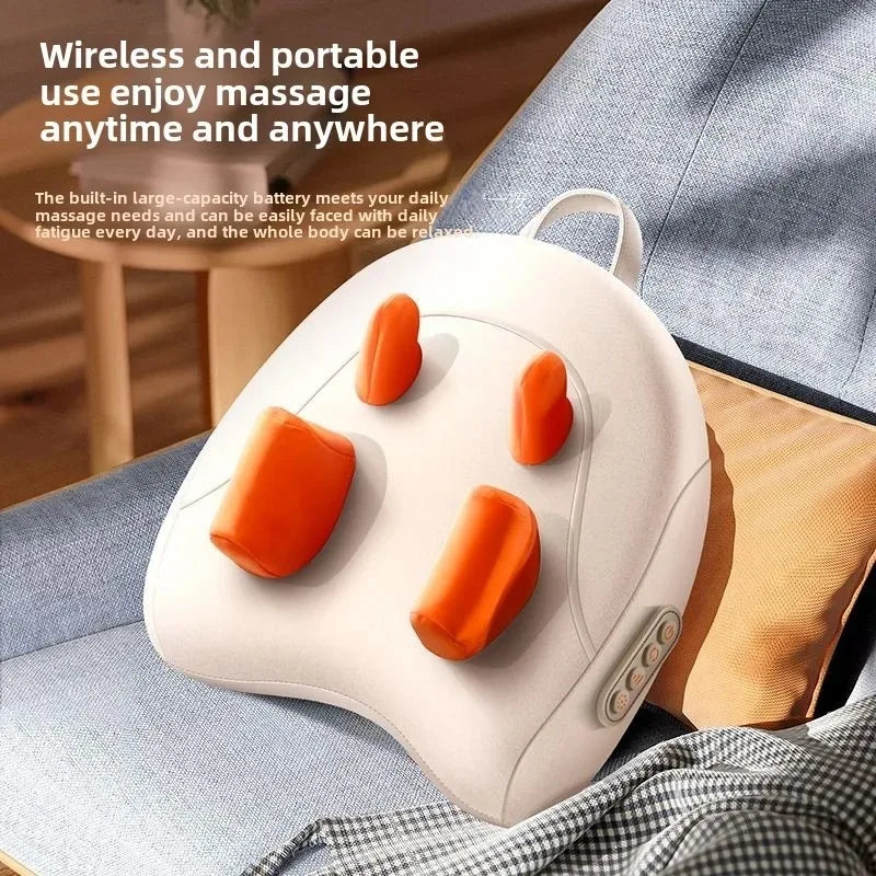 JAIYORL Trapezius Electric Massage Pillow Wireless Car And Home Massag