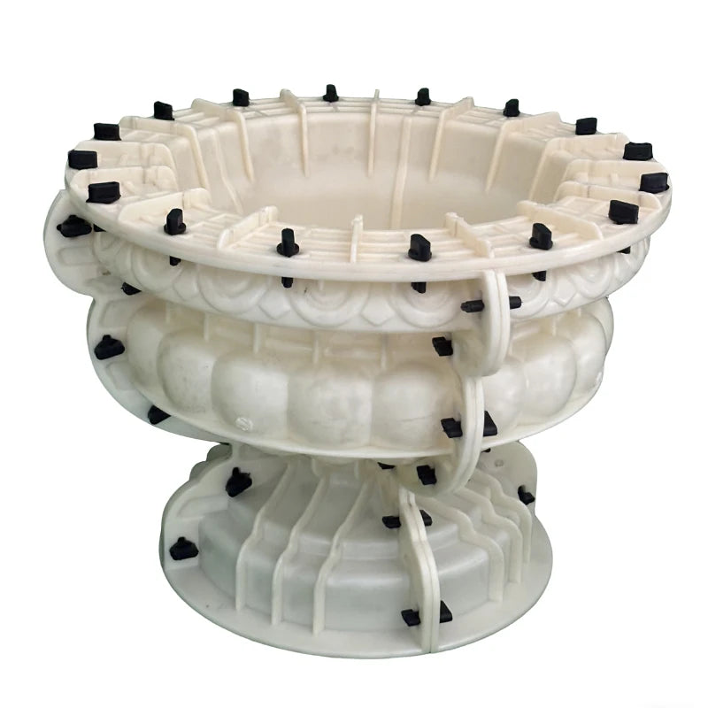 45cm diameter large circular cement flowerpot mold, suitable for garden potted plants, balcony and courtyard decoration