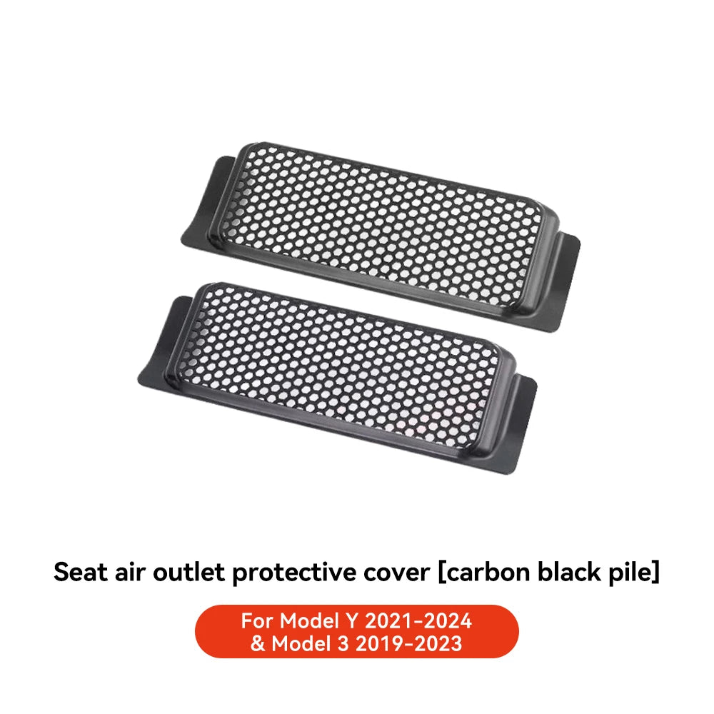 YZ For Tesla Model 3 Y Highland Juniper 2021-2025 Under Seat Air Outlet Cover Air Conditioning Air Outlet Mask Car Accessories