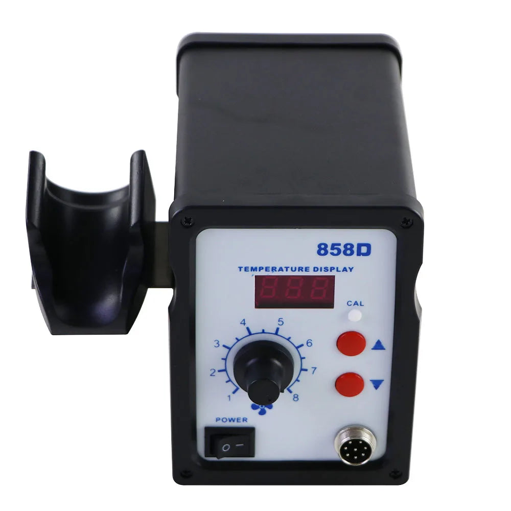 858D+ Hot Air Gun 700W SMD BGA Rework Solder Desoldering Station LED Digital Display Adjustable Temperature Heat Gun Solder Tool