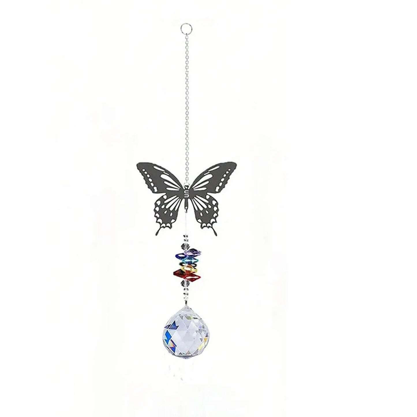 1PC Hanging window sun prism decor indoor crystal catcher rainbow maker decor owl hummingbird pendant