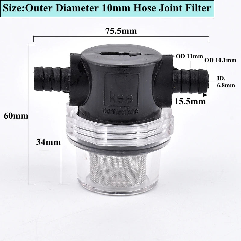 3/8 1/2 Inch Garden Watering Filter Irrigation Large Flow Filter Pipe Connector Aquarium Water Pump Strainer Hose Pagoda Joint