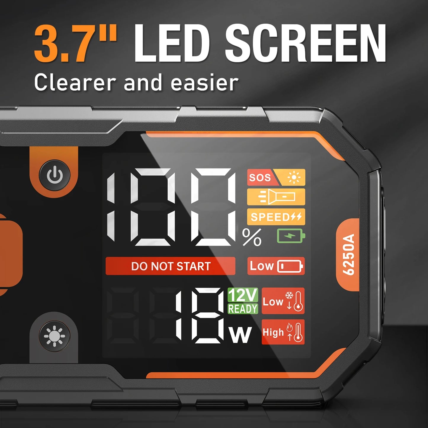 6250A Pro Jump Starter - 12V 26000mAh Portable Car Booster