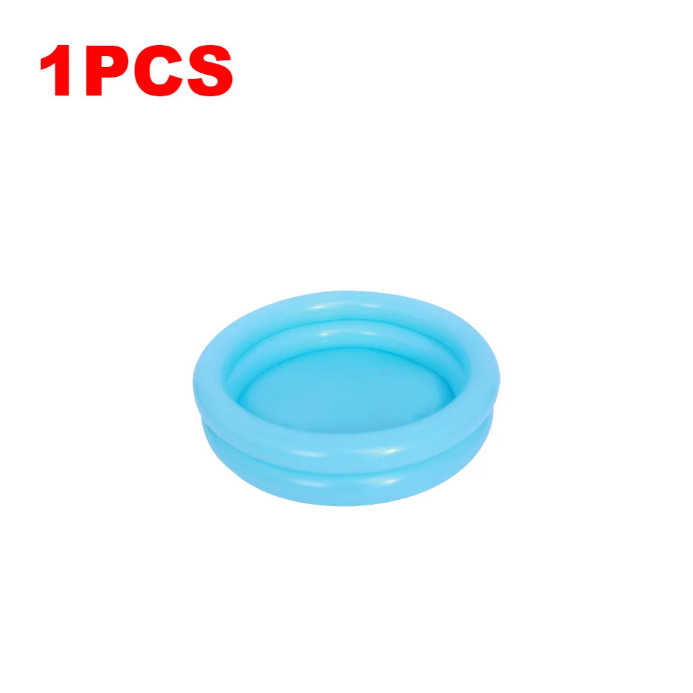 1-6PCS Baby Inflatable Swimming Pool Toddlers Round Blow Up Bathtub Children PVC Ball Pool Indoor Outdoor Swimming Accessories