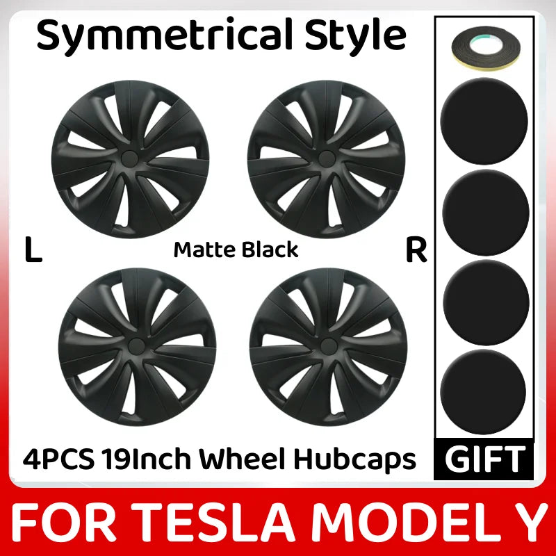 4PCS Hubcap 19Inch Wheel Caps Performance Original Car Replacement Wheel Cover Full Rim Cover For Tesla Model Y 2023 Accessories